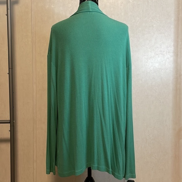 Three‎ Dots Long Sleeve Green Cardigan Size XL - Picture 3 of 5